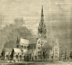 Kathedraal van Salisbury, 1890
