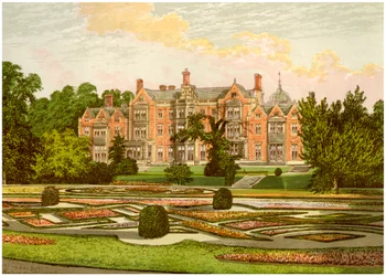 Sandringham, Norfolk, huis van de Prins van Wales, ca. 1880