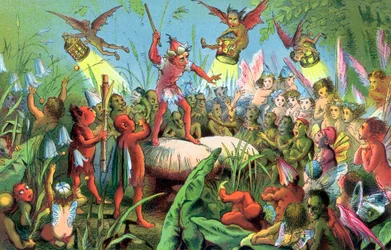 Scène uit Shakespeares Een Midzomernachtsdroom, ca. 1858