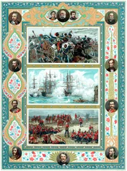 Scènes uit Britse militaire gevechten, ca 1887
