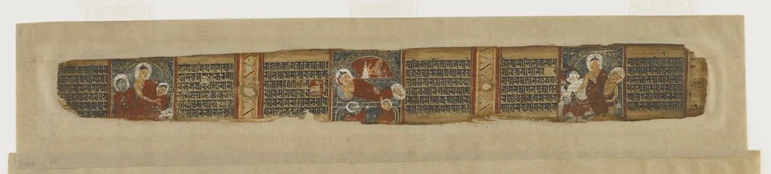 Scènes uit het leven van Boeddha uit een Prajna-paramita-manuscript, begin 12e eeuw