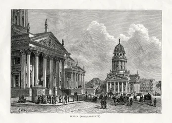 Schiller Platz, Berlijn, Duitsland, 1879