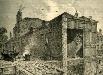 Searles Bootwerf in 1830, ca. 1878