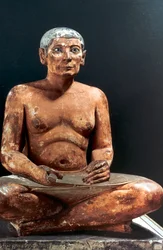 Zittende schrijver, Oud-Egyptisch, 5e dynastie, 2498-2345 v.Chr.