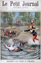 Zelfopoffering van een Franse kurassier, 1900