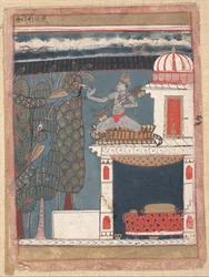 Setmalar Ragini: Folio uit een ragamala serie Garland of Musical Modes, ca. 1630-40