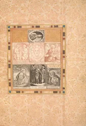 Zeven devotionele scènes, folio uit het Bellini-album, ca. 1600