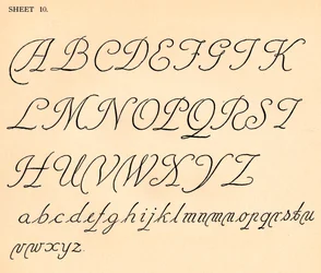 Blad 10, uit een portfolio van alfabetten, 1929