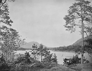 Shelving Rock Mountain, Lake George, New York, c1897