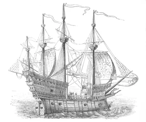 Schip van Henry VIII, c1880