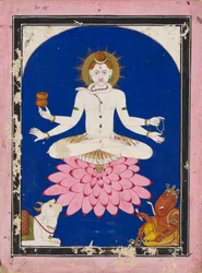 Shiva als yogi, 19e eeuw