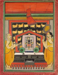 Shri Dvarakanathji van Kankroli Dubarakanathji, midden 1800