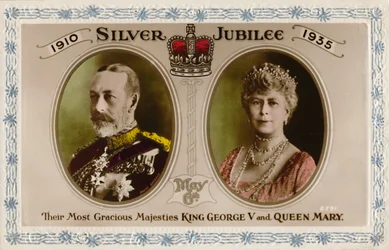 Zilveren Jubileum 1910-1935, 6 mei - Koning George V en Koningin Mary, 1935