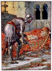 Sir Lancelot in de Gevaarlijke Kapel, 1911