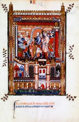 Sisinnius beveelt de arrestatie van St. Denis, 1317