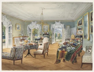 Zitkamer in een landgoed, 1830-1840s