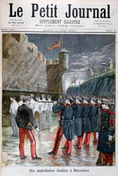 Zes anarchisten geëxecuteerd in Barcelona, 1894