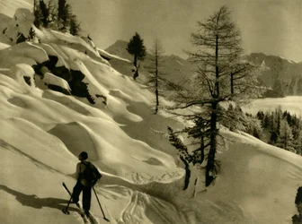 Skiën bij Ankogel, Oostenrijk