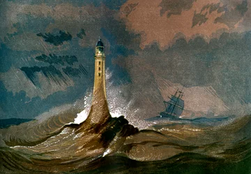 Smeatons Eddystone Vuurtoren, Devon, ca. 1850