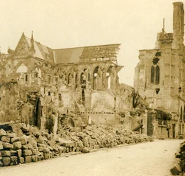 Kathedraal van Soissons, Soissons, Noord-Frankrijk, ca. 1914-ca. 1918