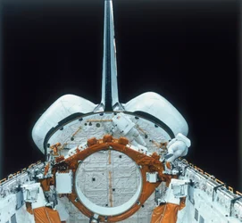 Space Shuttle Astronaut op EVA, 1980s