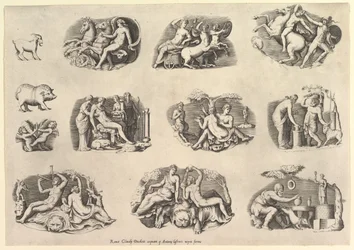Speculum Romanae Magnificentiae: Onderwerpen naar de oudheid