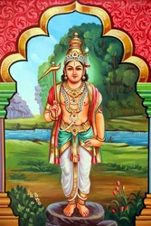 Hindoetempel Sri Vadapathira Kaliamman. Avatar van Vishnu. Heer Balarama, 8e incarnatie. Singapore