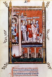 St. Denis wordt de martelaren getoond, 1317