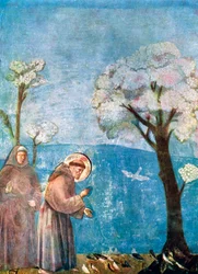 St Franciscus Predikend tot de Vogels