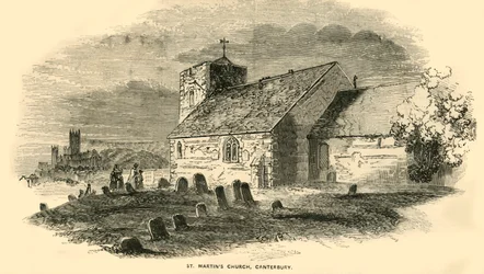 St. Martins Kerk, Canterbury, Kent, c1850