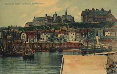 Stade & Binnenhaven, Folkestone, eind 19e-begin 20e eeuw
