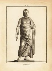 Beeld van de Romeinse god Jupiter