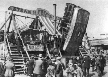 Stoomjacht, een kermisattractie op Hamstead Heath, Londen, 1926-1927
