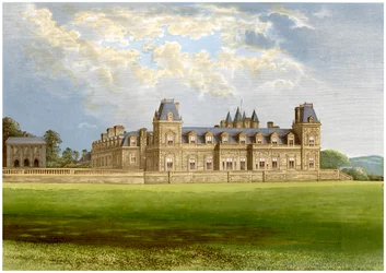 Stevenstone Park, Devon, huis van de familie Rolle, ca. 1880
