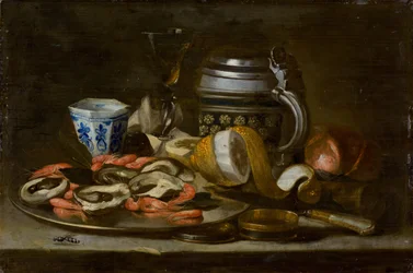 Stilleven met Kreeft en Oesters