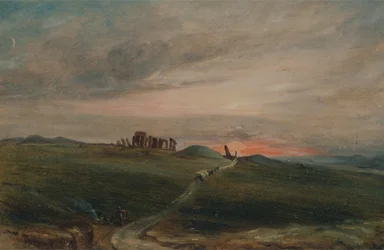 Stonehenge bij zonsondergang