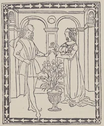 Storia di due amanti Verhaal van twee geliefden, ca. 1495-1500