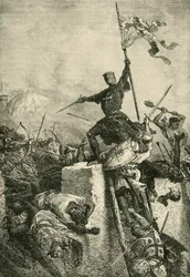 Bestorming van Constantinopel door Boudewijn, Graaf van Vlaanderen