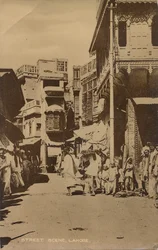 Straatscène, Lahore