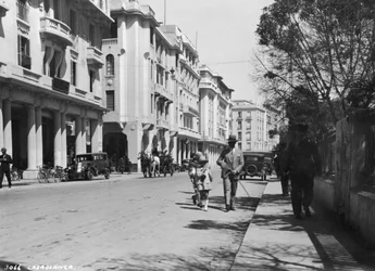 Straatscène, Casablanca, Marokko