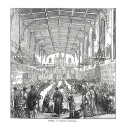 Avondmaal in Christs Hospital, 1878