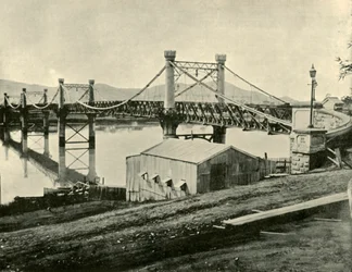 Hangbrug over de Fitzroy, 1901