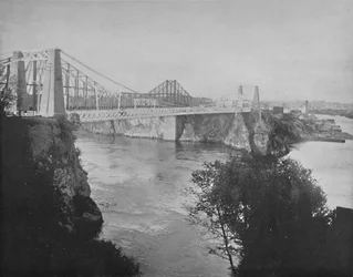 Hang- en cantileverbruggen, St. John, New Brunswick, c1897