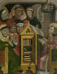 St. Stefanus protomartelaar tussen geleerden
