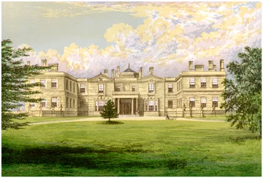 Swithland Hall, Leicestershire, huis van de Graaf van Lanesborough, ca. 1880