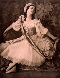 Tamara Karsavina, Russische ballerina, in Nikolai Tcherepnins ballet Le Pavillon d