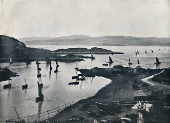 Tarbert - Vissersboten gaan uit, 1895
