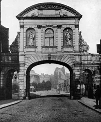 Temple Bar boog, aan het Stand einde van Fleet Street, Londen, 1877 1951