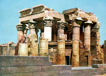 Tempel van Kom Ombo, Egypte, 20e eeuw