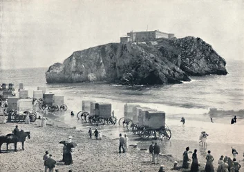 Tenby - St. Catherines Rots en Fort, 1895